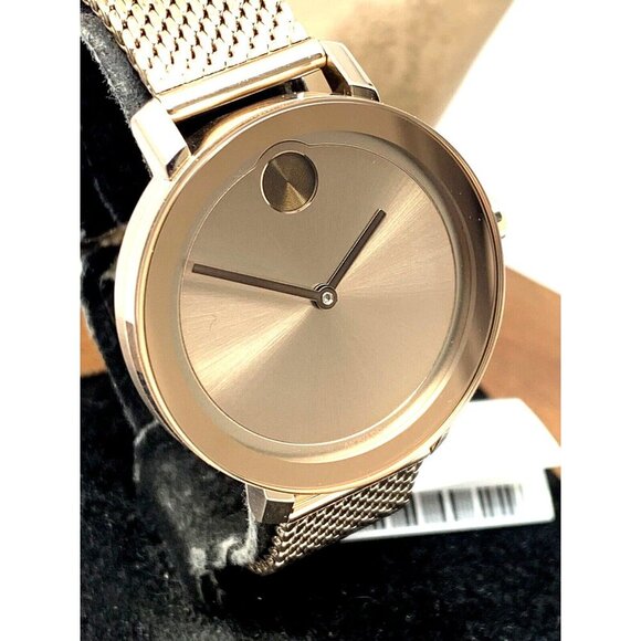 Movado Women\'s Watch 3600654 Swiss Quartz Rose Gold Mesh Stainless Steel Band main image 11
